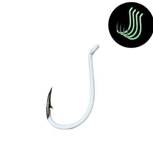 Salty Bastard White Luminous Octopus Suicide Hook Reaper Series