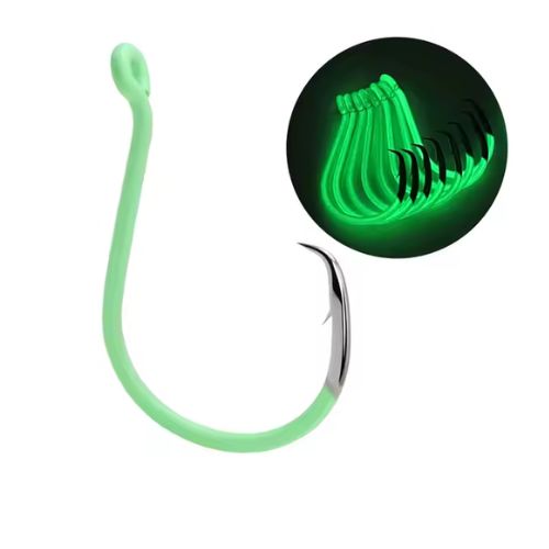 Salty Bastard Green Luminous Circle Hook Dead Mans Grip Series - South East Clearance Centre